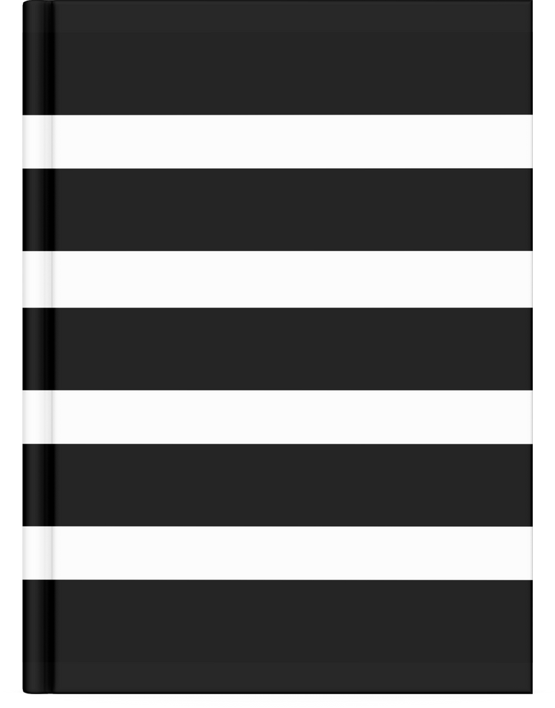 Weekly Planner:  Black Stripe