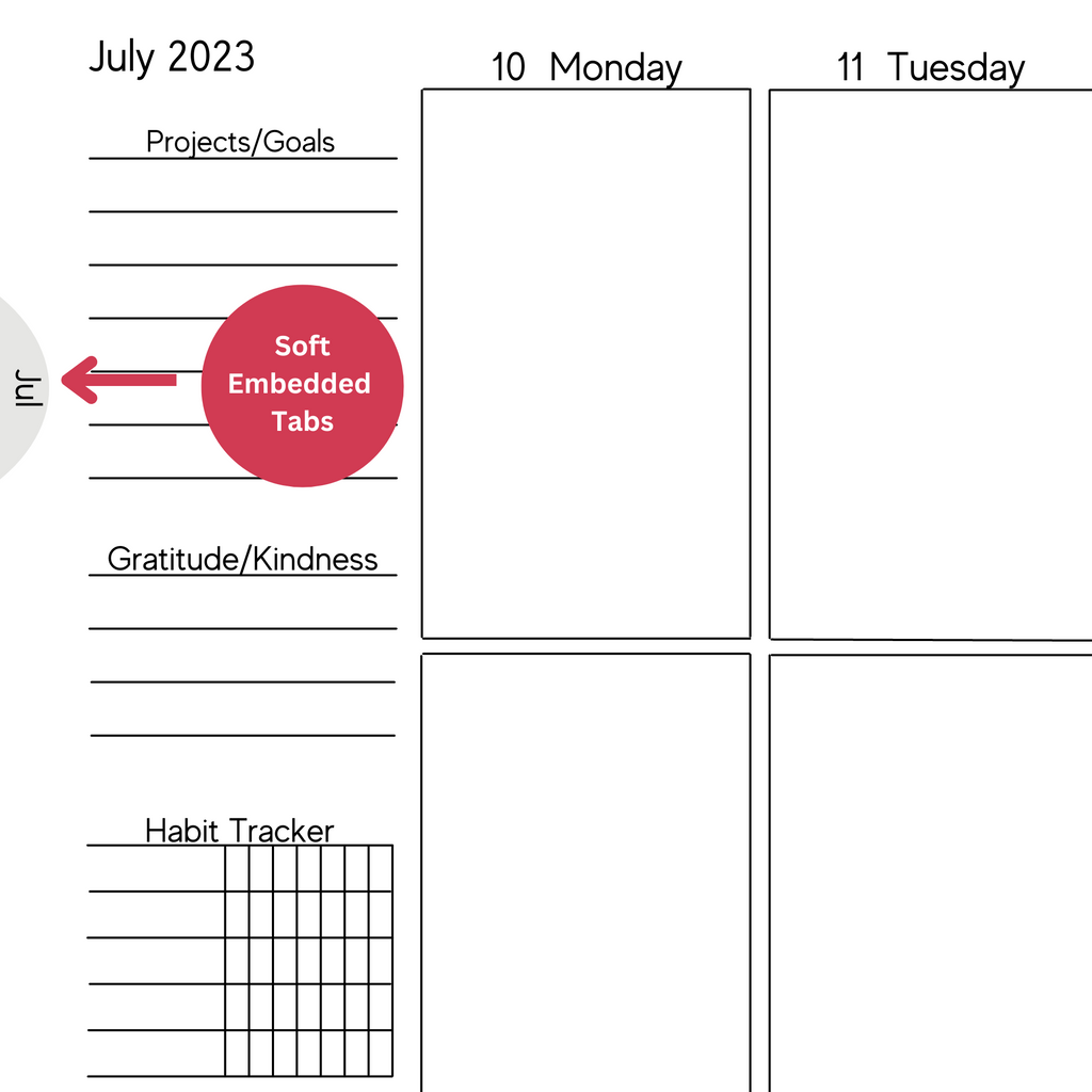 Weekly Planner:  Red Roses