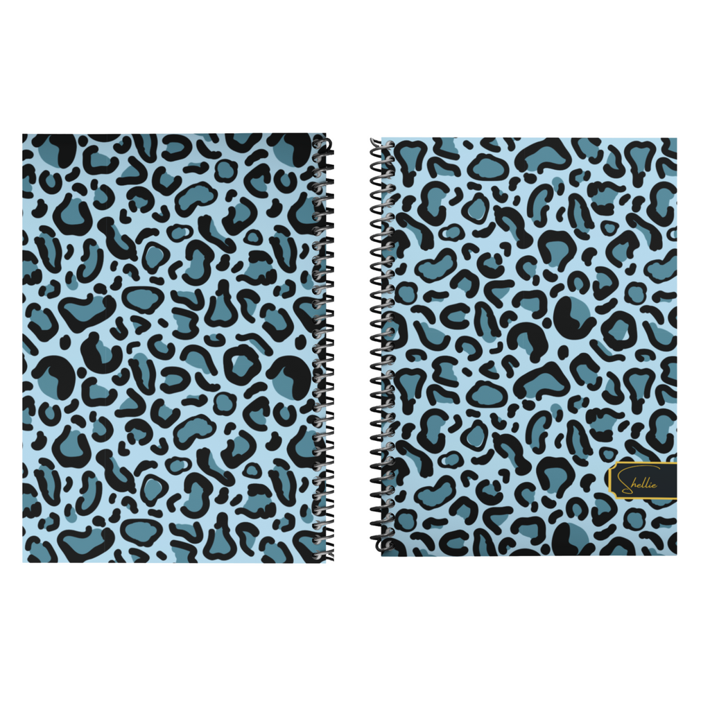 All in One Planner:  Teal Leopard