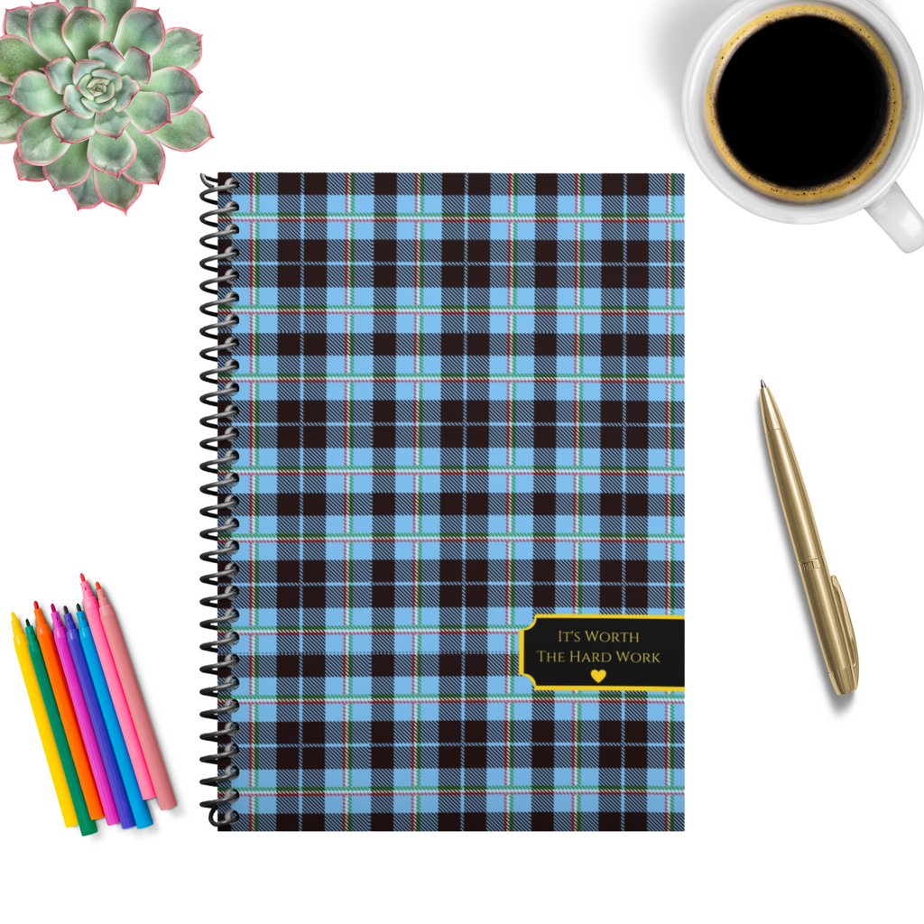 All in One Planner:  Blue Flannel Cozy