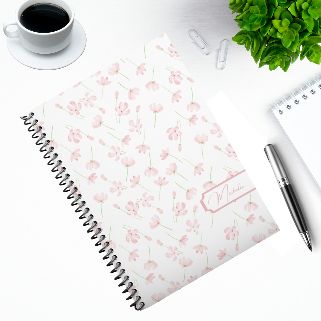 All in One Planner:  Pink Flowers