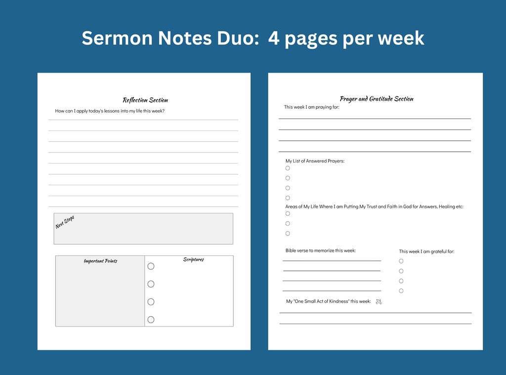 Sermon Notes:  Blue and Tan