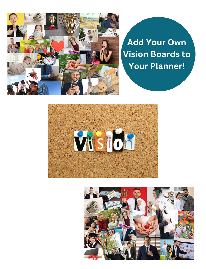 Add Your Vision Boards to Your Planner!